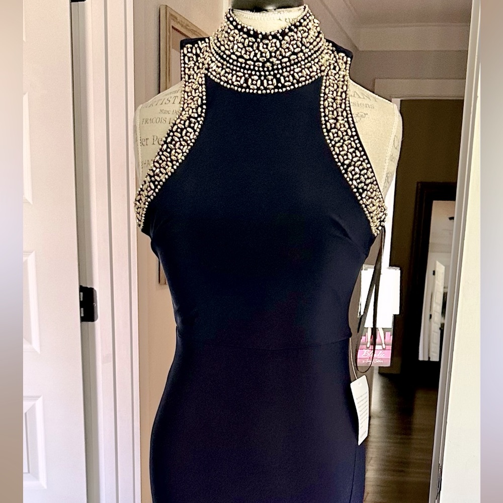 Navy blue formal dress